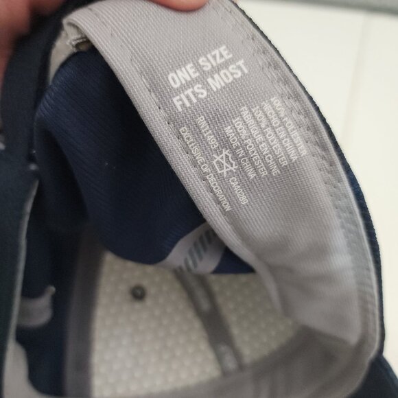 New Era Golf Navy Embroidered Cowboy Character Hat Adjustable Cap NEW - Picture 11 of 12